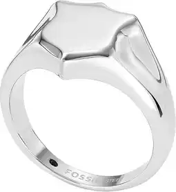 Amazon Fossil Heren zegelring Heritage Shield Roestvrij stalen, JF0434704010 aanbieding