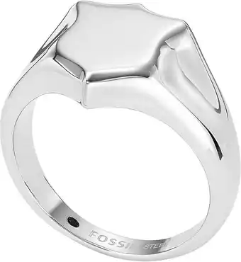 Amazon Fossil Heren zegelring Heritage Shield Roestvrij stalen, JF0434704010 aanbieding