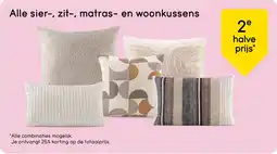 Leen Bakker Alle sier-, zit-, matras- en woonkussens aanbieding