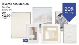 Leen Bakker Diverse schilderijen Fes aanbieding
