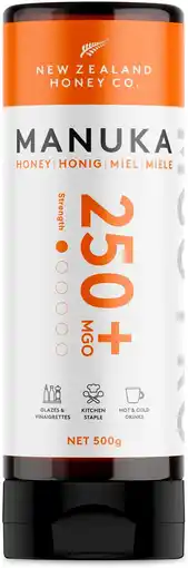 Amazon New Zealand Honey Co. Rauwe Manuka-honing MGO 250+ | 500g aanbieding