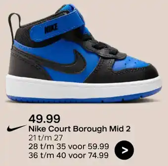 vanHaren Nike Court Borough Mid 2 aanbieding