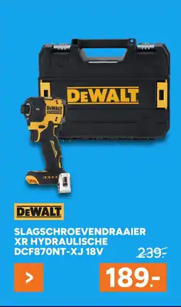 BOUWMAAT Slagschroevendraaier xr hydraulische DCF870NT-XJ 18V aanbieding
