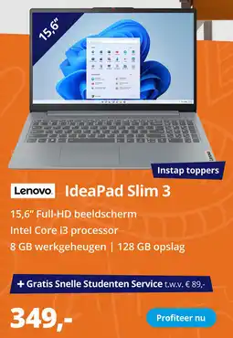 Paradigit Lenovo IdeaPad Slim 3 aanbieding