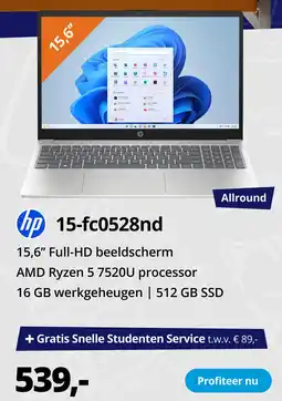 Paradigit HP 15-FC0528ND aanbieding