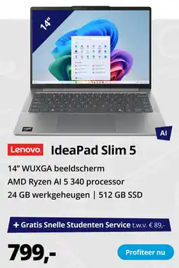Paradigit Lenovo IdeaPad Slim 5 aanbieding