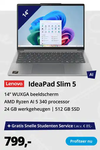 Paradigit Lenovo IdeaPad Slim 5 aanbieding