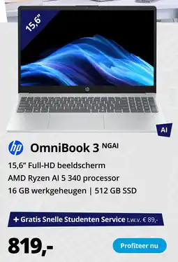 Paradigit HP OmniBook 3 NGAI aanbieding