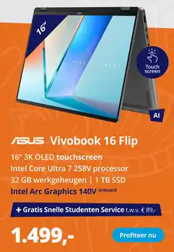 Paradigit ASUS Vivobook 16 Flip aanbieding