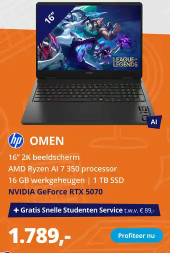 Paradigit Hp Omen aanbieding