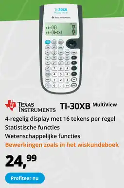 Paradigit Texas Instruments TI-30XB MultiView aanbieding