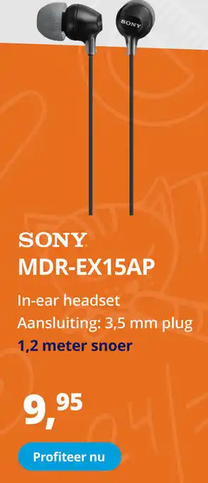 Paradigit Sony MDR-EX15AP aanbieding