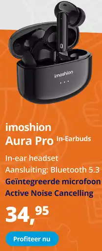 Paradigit Imoshion Aura Pro In-Earbuds aanbieding