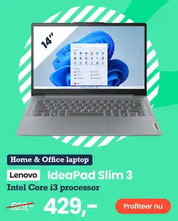 Paradigit Lenovo IdeaPad Slim 3 aanbieding