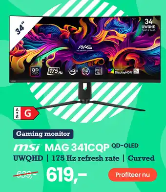 Paradigit msi MAG 341CQP aanbieding