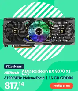Paradigit Videokaart ASRock aanbieding