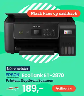 Paradigit Epson ecotank et-2870 epson ecotank et-2870 aanbieding