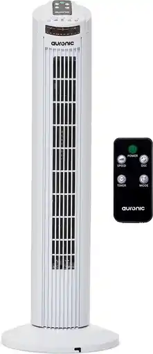 Praxis Auronic Torenventilator - Afstandsbediening - Timer - 50w - 45db - 74cm - Wit aanbieding