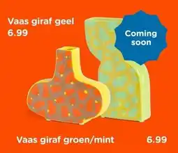 Xenos Vaas giraf groen/mint aanbieding