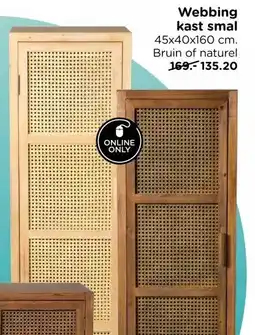 Xenos Webbing kast smal aanbieding