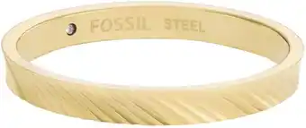 Amazon Fossil Women's Stainless Steel band Rings aanbieding
