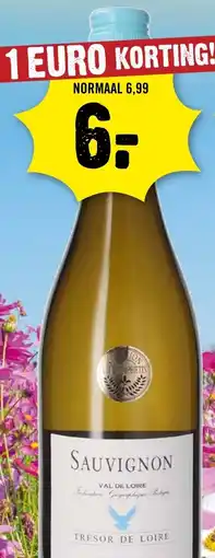 Dirck 3 Sauvignon Tresor de Loire aanbieding