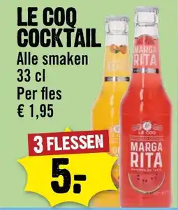 Dirck 3 Le coq cocktail aanbieding