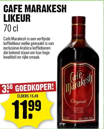 Dirck 3 Cafe marakesh likeur aanbieding