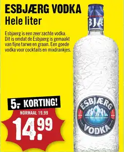 Dirck 3 ESBJÆRG VODKA aanbieding