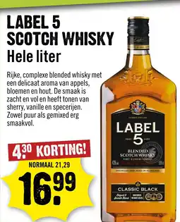 Dirck 3 Label 5 scotch whisky aanbieding