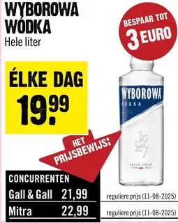 Dirck 3 Wyborowa Wodka aanbieding