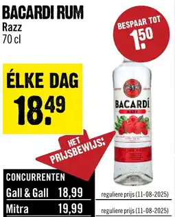 Dirck 3 BACARDI RUM aanbieding