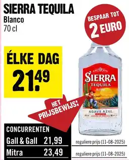 Dirck 3 Sierra tequila aanbieding