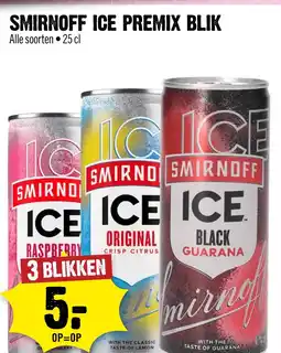 Dirck 3 Smirnoff ice premix blik aanbieding