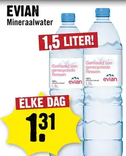 Dirck 3 Evian Mineraalwater aanbieding