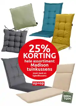 Deka Tuin Hele assortiment madison tuinkussens aanbieding