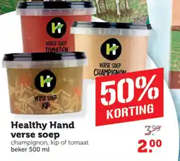Dagwinkel Healthy Hand verse soep aanbieding