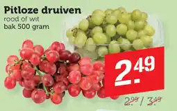 Dagwinkel Pitloze druiven aanbieding