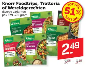 Dagwinkel Knorr Foodtrips, Trattoria of Wereldgerechten aanbieding