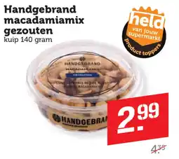 Dagwinkel Handgebrand macadamiamix gezouten aanbieding