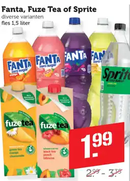 Dagwinkel Fanta, Fuze Tea of Sprite aanbieding