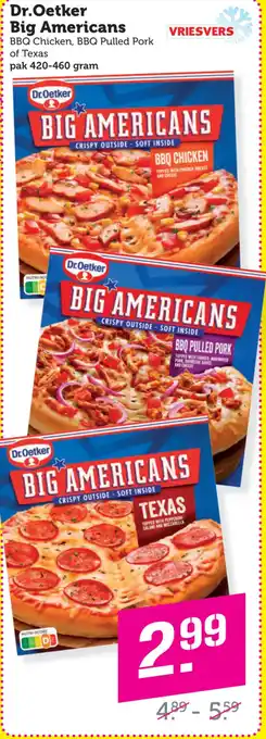 Dagwinkel Dr.Oetker Big Americans aanbieding
