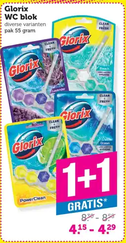 Dagwinkel Glorix WC blok aanbieding