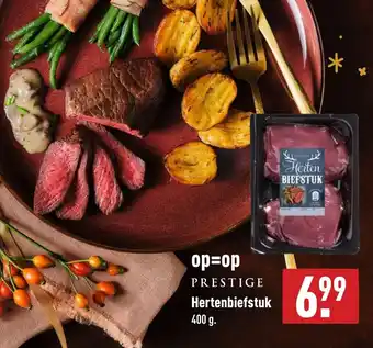 ALDI Hertenbiefstuk 400g aanbieding