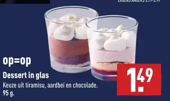 ALDI Dessert in glas 95g aanbieding