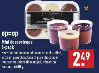 ALDI Mini dessertcups 6-pack aanbieding