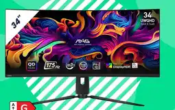 Paradigit msi MAG 341CQP OLED UWQHD | 175 Hz refresh rate | Curved aanbieding