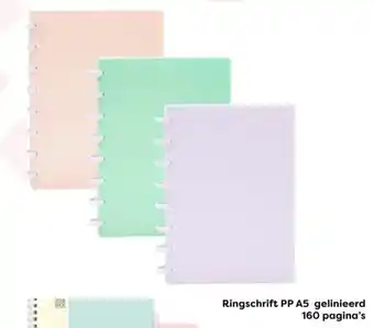 The Read Shop Ringschrift PP A5 gelinieerd 160 pagina's aanbieding