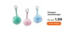 The Read Shop Pompom sleutelhanger aanbieding