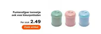 The Read Shop Puntenslijper tonnetje ook voor kleurpotloden aanbieding